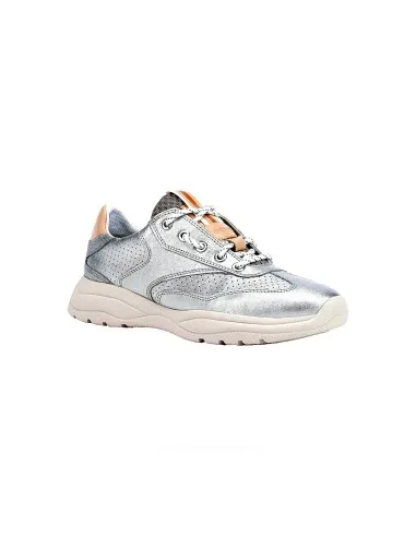 Geox SNEAKER D SMERALDO PELLE METALLIZZATA  