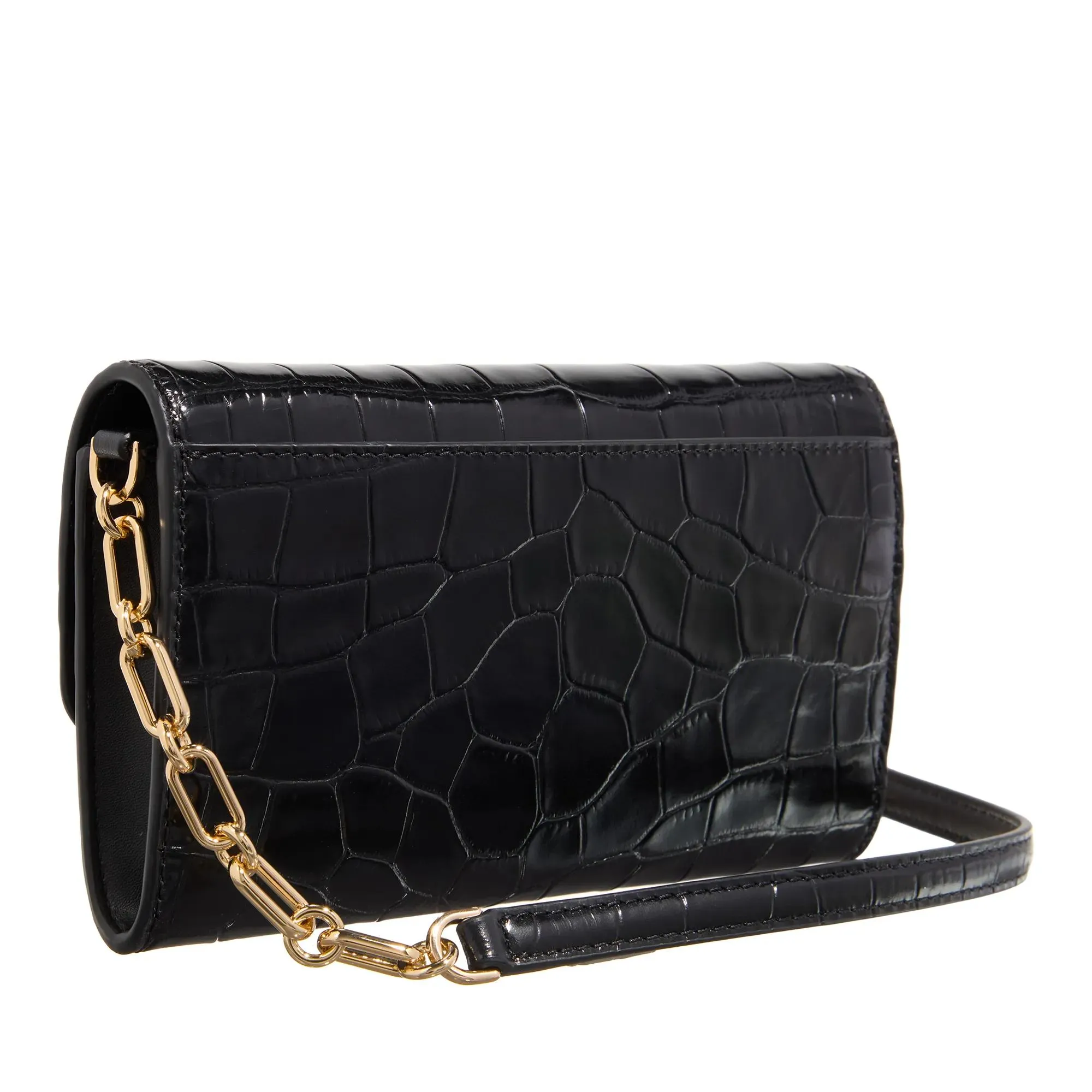 Michael Kors Tribeca Long Wallet On Chain Crossbody Black 