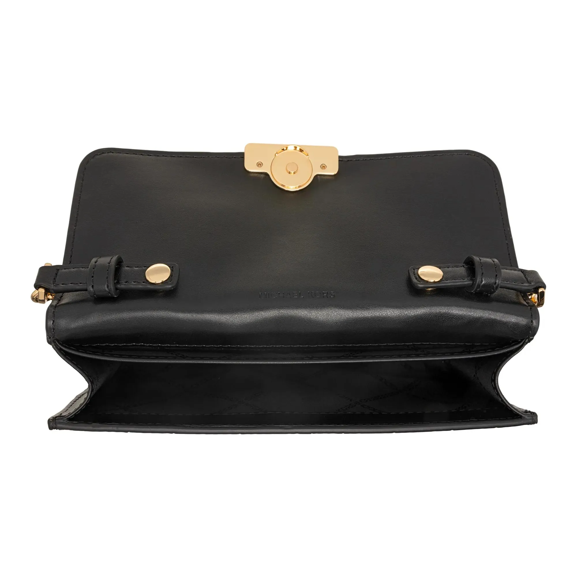Michael Kors Tribeca Long Wallet On Chain Crossbody Black 